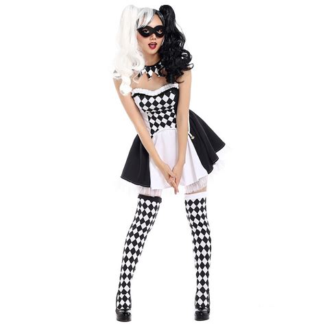Gender-Neutral Adult <b>Costumes</b>. . Black and white clown outfit